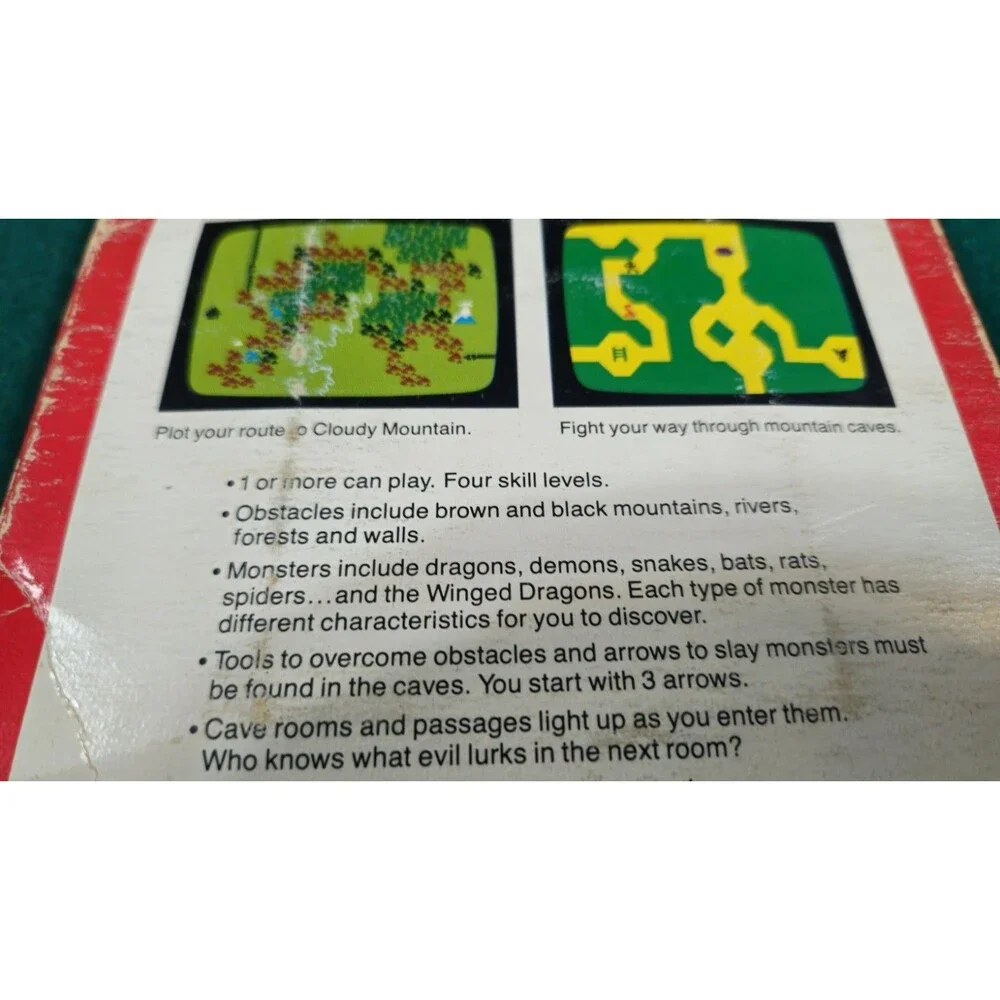 VTG Mattel Intellivision Advanced Dungeons Dragons 1982 TSR game cartridge